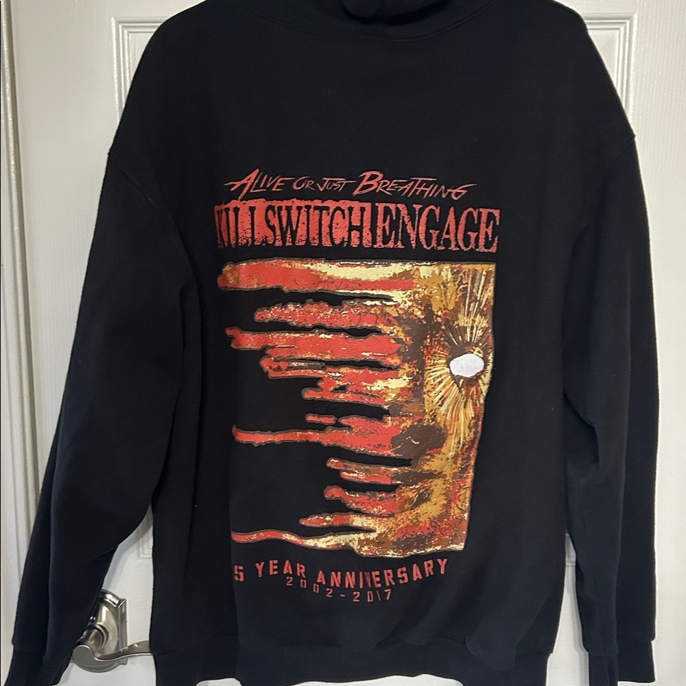 Killswitch Engage Unisex Full Zip Hoodie15 year anniversary XXL goth